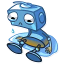 Sticker 😢 Robo Blues