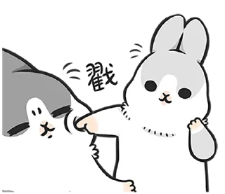 Sticker 👊 Machiko rabbit 4 (orig)