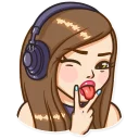 Sticker 😜 Russian Streaming Girl