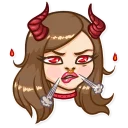 Sticker 👿 Russian Streaming Girl