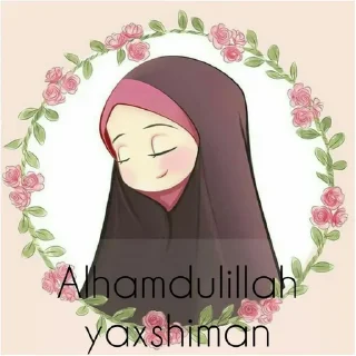 Sticker 😌 Muslima dugonalar🌹🌸 by @fStikBot