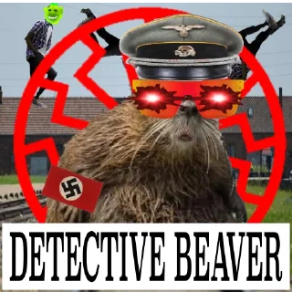 Sticker 👮‍♀️ DETECTIVE BEAVER