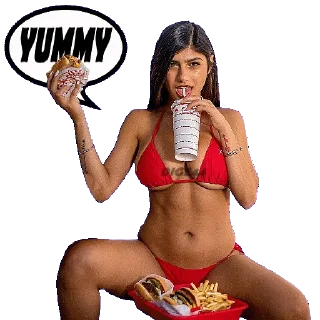 Sticker 🌭 @STIKERFORALL 🇬🇧MIA KHALIFA