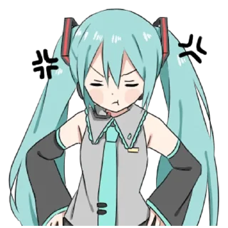 Video sticker 😤 HATSUNE MIKU mikuSticker @Nekosticker