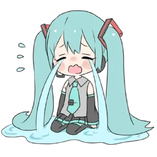 Sticker 😭 HATSUNE MIKU mikuSticker @Nekosticker