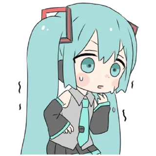 Sticker 😥 HATSUNE MIKU mikuSticker @Nekosticker