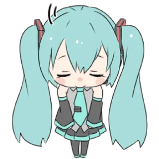 Sticker 🙏 HATSUNE MIKU mikuSticker @Nekosticker