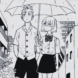 Sticker ☂️ Hinata & Takemichi