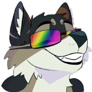 Sticker 🏳️‍🌈 LakosTheLittleWolf