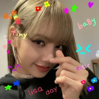 Sticker 🖤 Lisa blackpink @about_cute_shincha0s kang pack