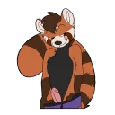 Sticker 😏 Dagger the Red Panda