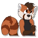 Sticker 😢 Dagger the Red Panda