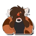 Sticker 🙈 Dagger the Red Panda