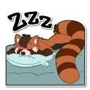 Sticker 💤 Dagger the Red Panda