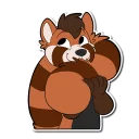 Sticker 😋 Dagger the Red Panda