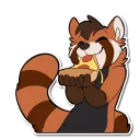 Sticker 🍕 Dagger the Red Panda