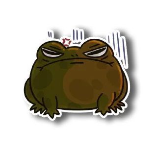 Sticker 😡 frog-стер