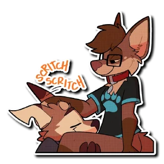 Sticker 🤗 Fox & Tawny