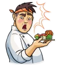 Sticker 😨 Sushi Chef