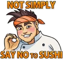 Sticker 🍱 Sushi Chef
