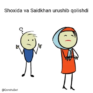 Sticker 😠 Saidkhan va Shoxida @Qonshubot