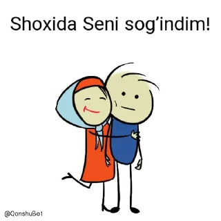 Sticker 🤗 Saidkhan va Shoxida @Qonshubot