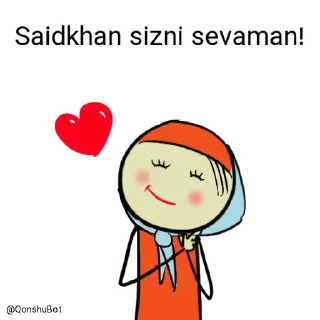 Sticker ❤️ Saidkhan va Shoxida @Qonshubot