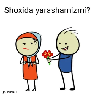 Sticker 🌺 Saidkhan va Shoxida @Qonshubot