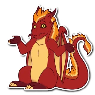 Sticker 🧐 @Lucifer666v13 Red Dragon