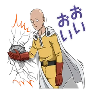 Sticker 🤔 One Punch Man