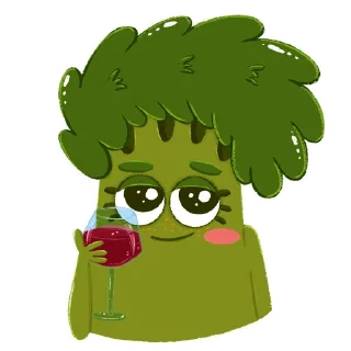 Video sticker 🍷 Малышка Брокколи 2