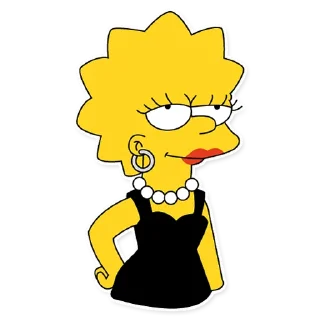 Sticker 💄 Lisa Simpson