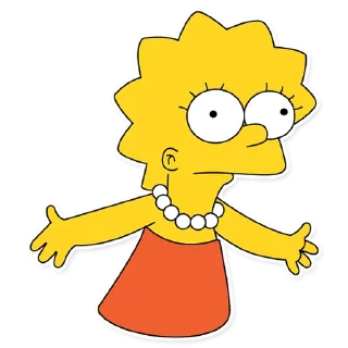 Sticker 😐 Lisa Simpson