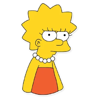 Sticker 😠 Lisa Simpson