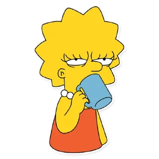 Sticker 😑 Lisa Simpson