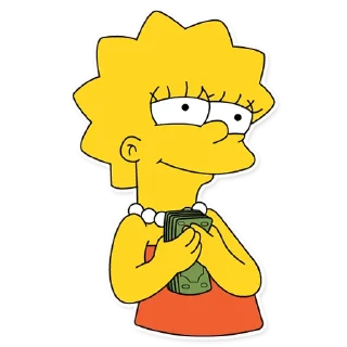 Sticker 💰 Lisa Simpson