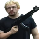 Sticker 😠 Sam Hyde: Bowlcut Warrior