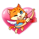 Sticker 💘 Cupid Cat