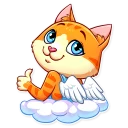 Video sticker 👍 Cupid Cat