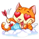 Sticker 😍 Cupid Cat