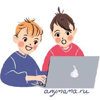 Sticker 🧐 Little Brothers by Anymama.ru