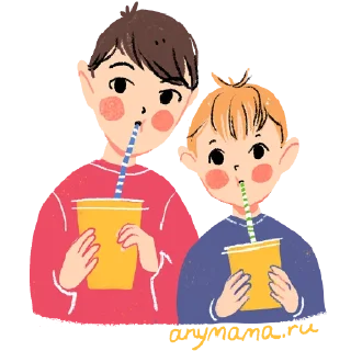 Video sticker 🍿 Little Brothers by Anymama.ru