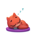 Sticker 😴 котёнок Таффи