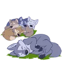 Sticker 💤 Furry love