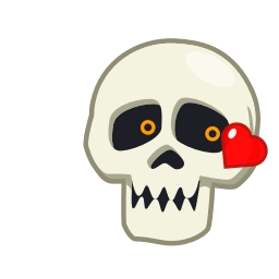 Sticker 😘 Skull
