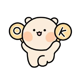 Video sticker 💬 Excited Bearzzing By @KakaoEmoticon