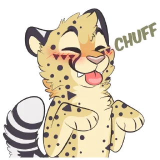 Sticker ☺️ Sage Cheetah