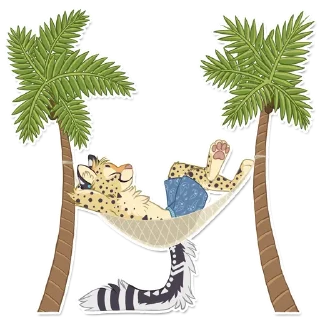 Sticker 🌴 Sage Cheetah