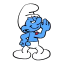 Video sticker 💪 Smurf