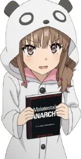 Sticker 📕 Anime girls holding leftist books